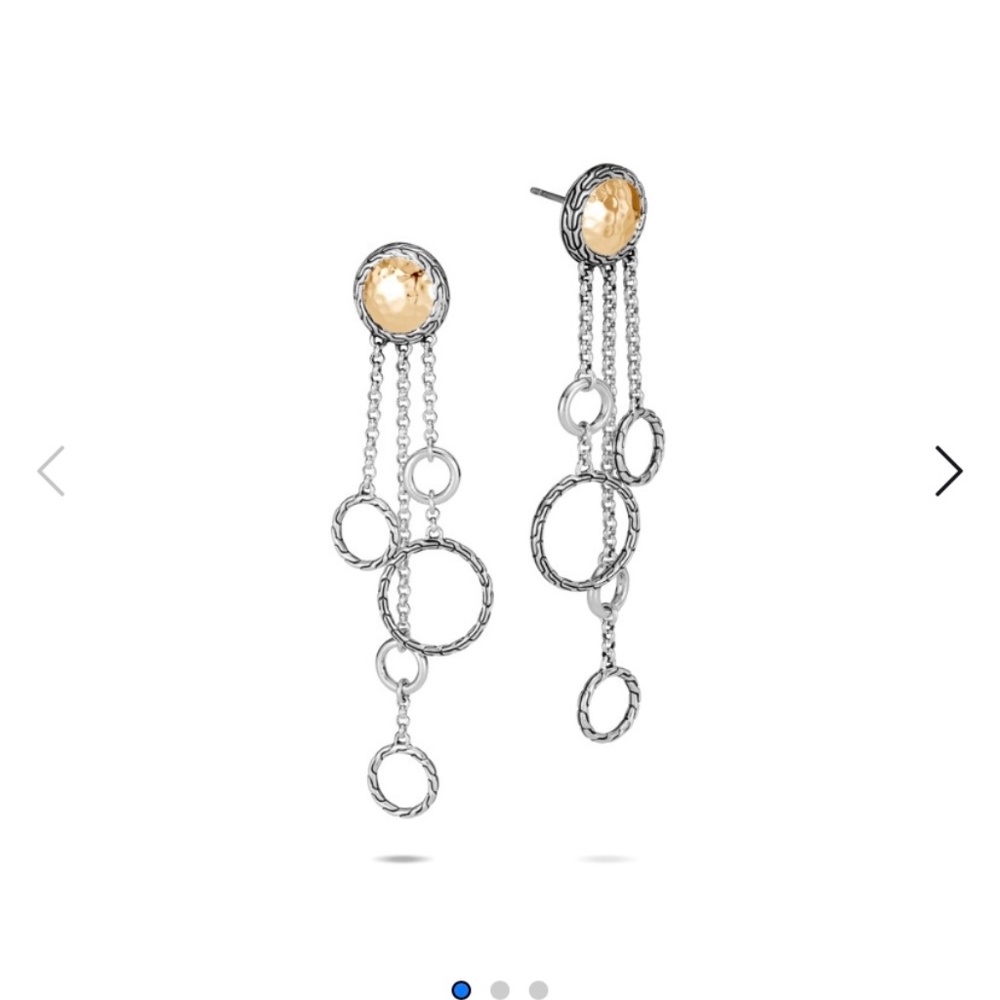 John Hardy Classic Two Tone Earrings